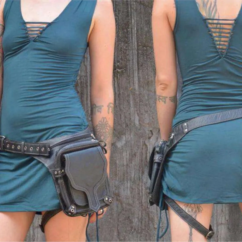 TEEK - Mid-Century Riveted Zipper Leg Bag BAG theteekdotcom   