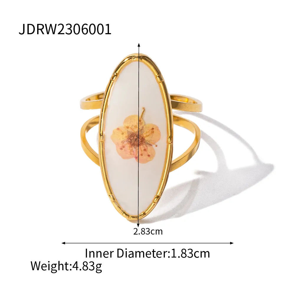 TEEK - Eternity Flower 18K Gold Plated Ring JEWELRY theteekdotcom JDRW2306001  