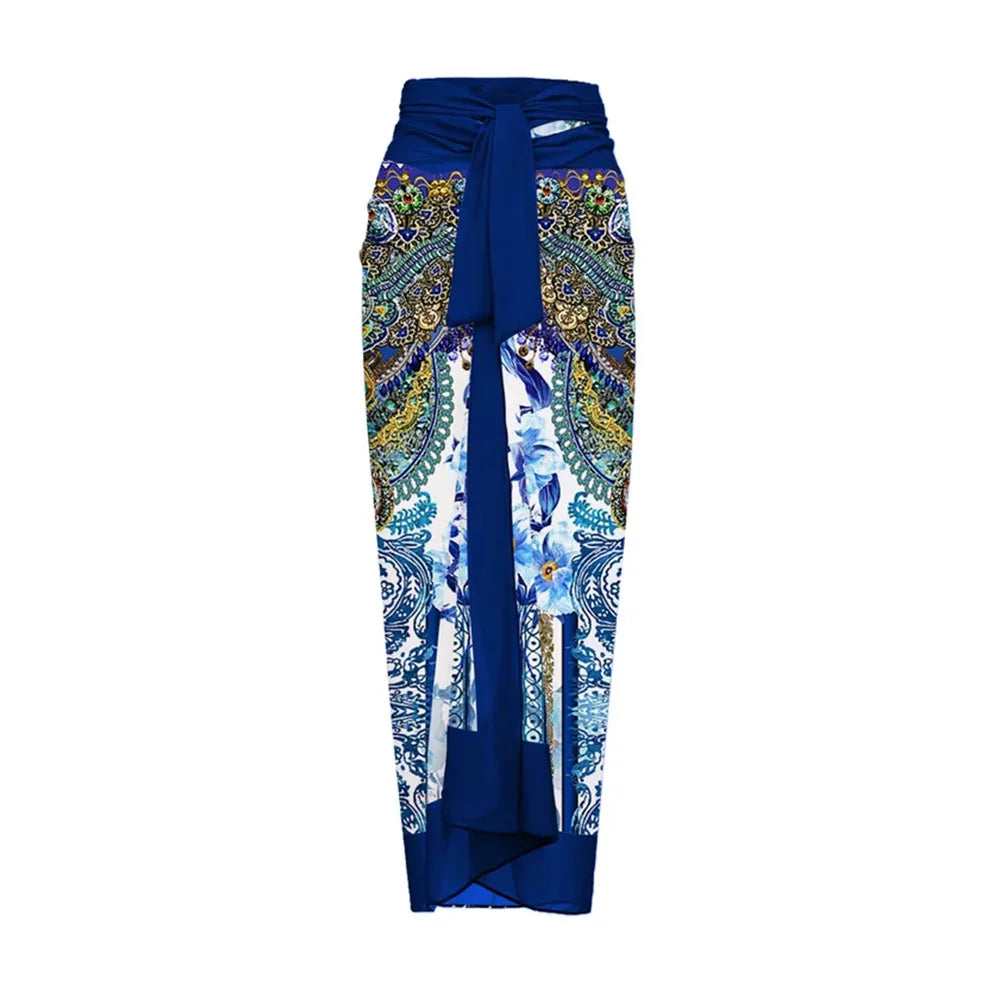 TEEK - 3D Flower Swimsuit Swimwear SWIMWEAR theteekdotcom sarong 3 S 