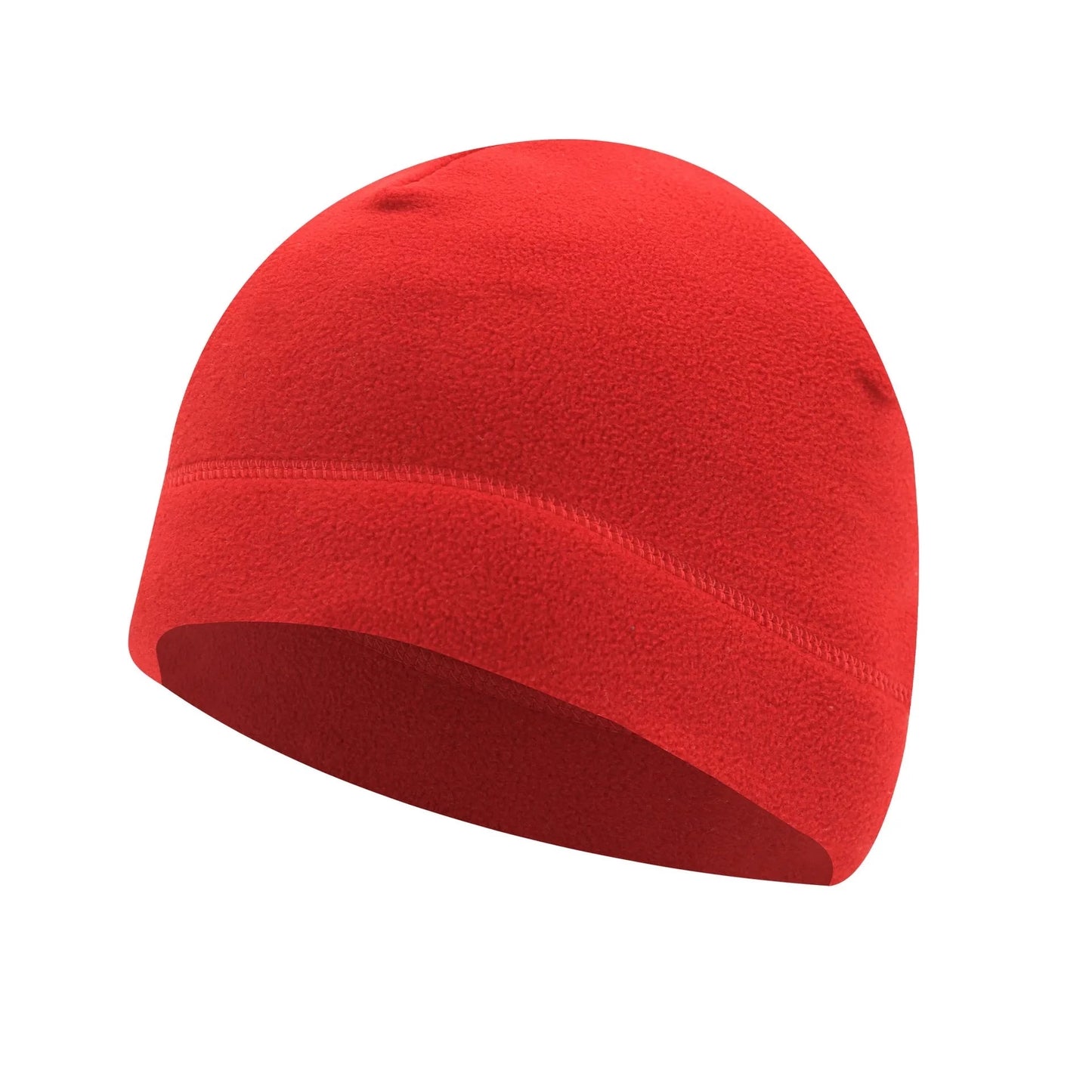 TEEK - Solid Knitted Earmuff Beanie Hat HAT theteekdotcom red 2  