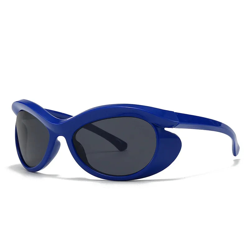 TEEK - Vintage Owl Heterotypic Sunglasses EYEGLASSES theteekdotcom Blue Black