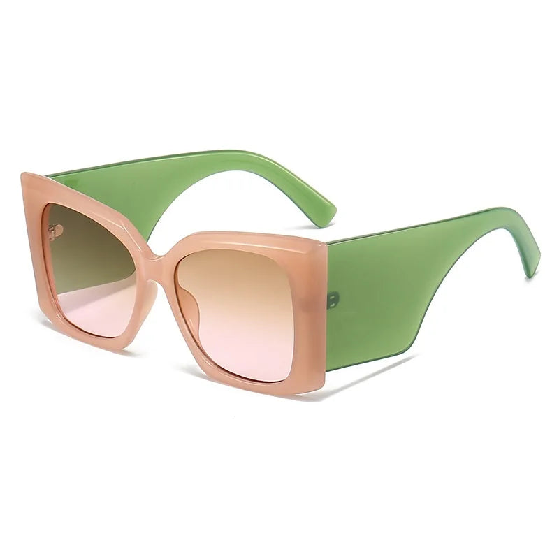 TEEK - Oversized Square Sunglasses Wide Glasses EYEGLASSES theteekdotcom pink
