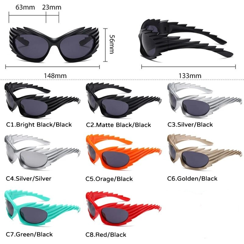TEEK - Spike Wrap Sunglasses EYEGLASSES theteekdotcom   