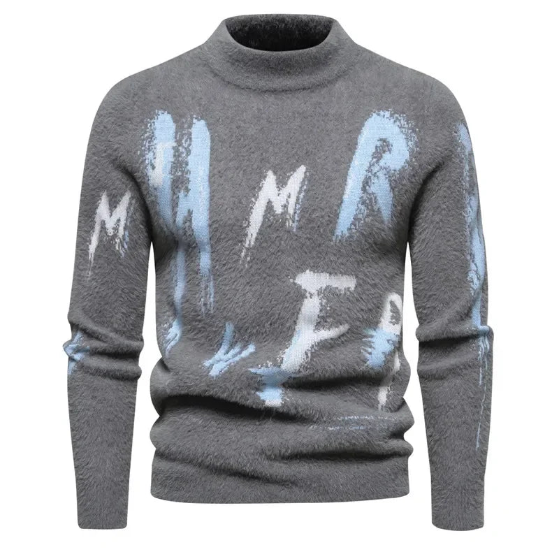 TEEK - Mens Soft Sir Knit Sweater  Pullover TOPS theteekdotcom Dark Gray-H11 L 