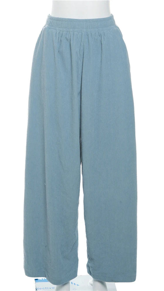 TEEK - Wide Leg Loose Pocketed Leisure Trousers PANTS theteekdotcom