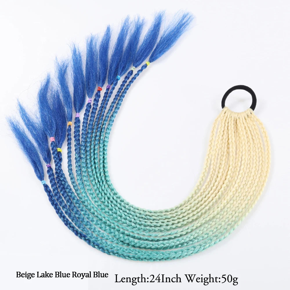 TEEK - 20 Inch Long Braided Synthetic PonytailHair Extension HAIR theteekdotcom