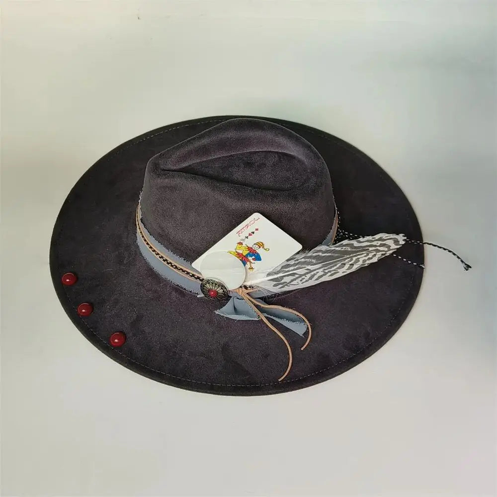 TEEK - Retro Suede Fedora Hat HAT theteekdotcom 8 56-58cm/22.4-22.8in 