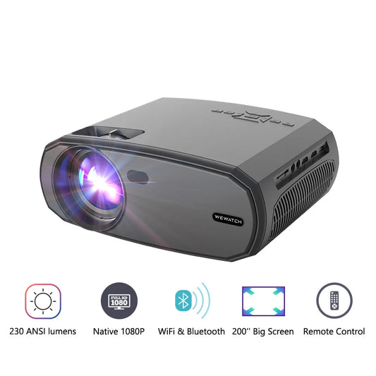 TEEK - V50 Projector HD 1080P Bluetooth WiFi Built-in Speaker Portable Projector HOME DECOR theteek.com