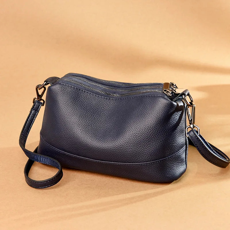 TEEK - Genuine Leather Shoulder Bag BAG theteekdotcom Blue  