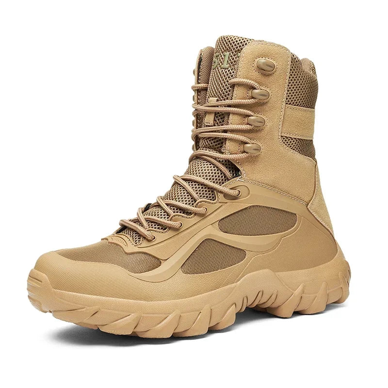 TEEK - Mens Tactical Boots Field Man Boots SHOES theteekdotcom Sand 7 