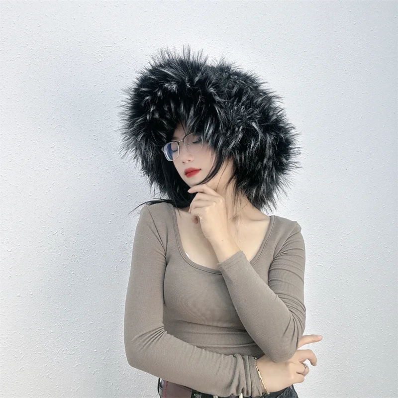 TEEK - Faux Fur Oversized Bucket Hat HAT theteekdotcom