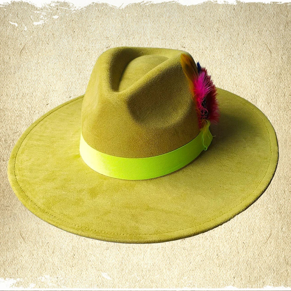 TEEK - Retro Suede Fedora Hat HAT theteekdotcom 3 56-58cm/22.4-22.8in 