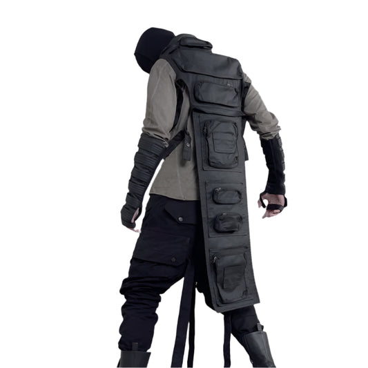 TEEK - Deconstruction Asymmetric Tactical 3D Techwear Vest VEST theteekdotcom