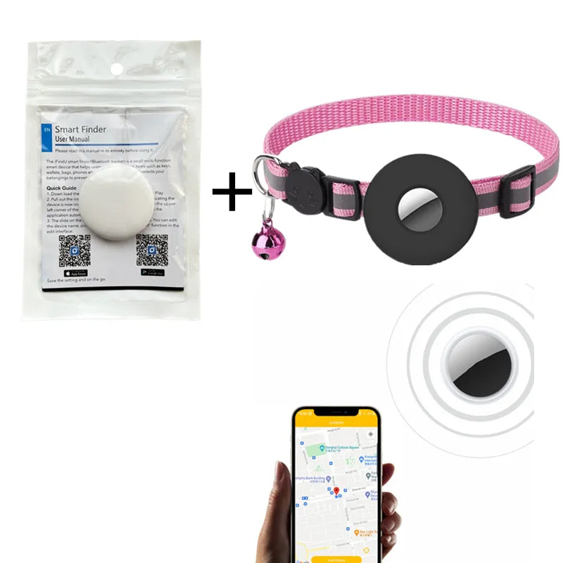 TEEK - Pet GPS Tracker Anti-Lost Tracker Collar PET SUPPLIES theteekdotcom Pink Set A  