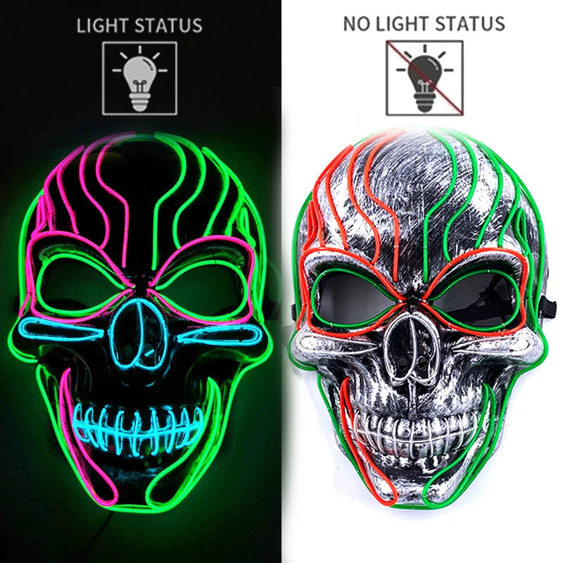 TEEK - Skull Head Luminous Mask COSTUME theteekdotcom 19