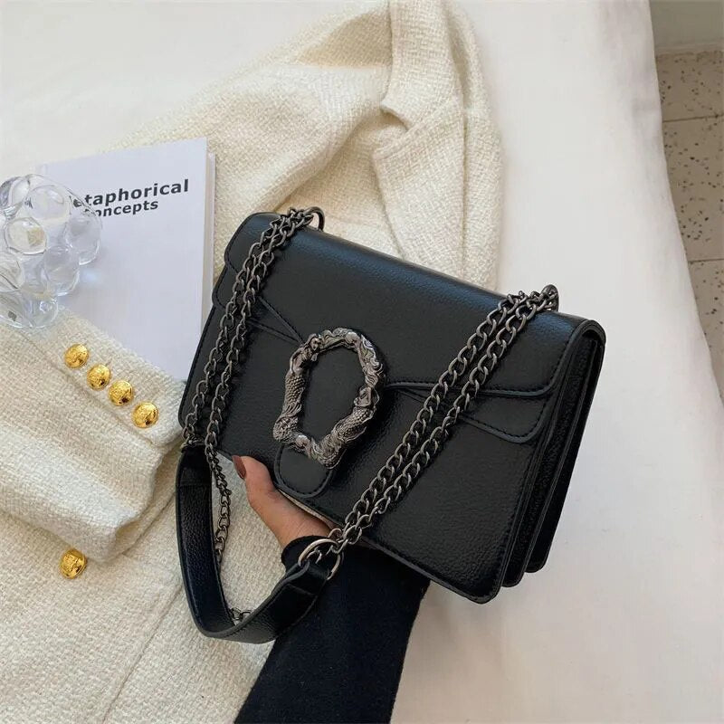 TEEK - Calm Chain Handbag BAG theteekdotcom black 1  
