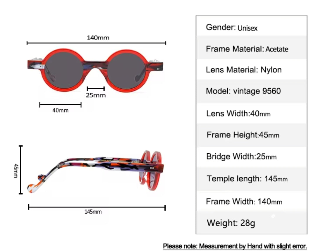 TEEK - Round Womens Colorblock Sunglasses EYEGLASSES theteekdotcom   