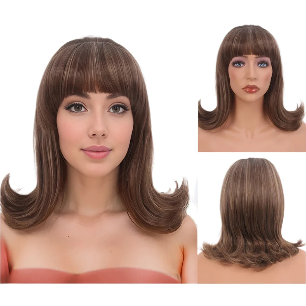 TEEK - 15inch 1960s Synthetic Hair Wig HAIR theteekdotcom   