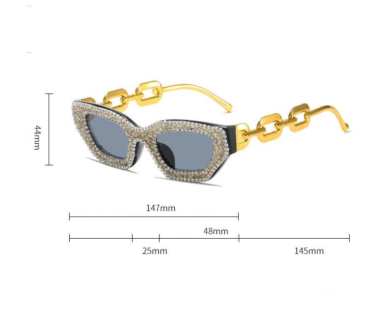 TEEK - Diamond Rhinestone Vintage Fashion Glasses EYEGLASSES theteekdotcom