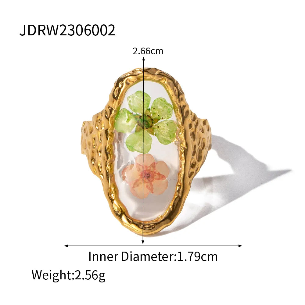 TEEK - Eternity Flower 18K Gold Plated Ring JEWELRY theteekdotcom JDRW2306002  