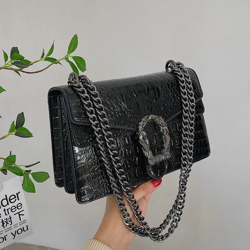 TEEK - Calm Chain Handbag BAG theteekdotcom black  