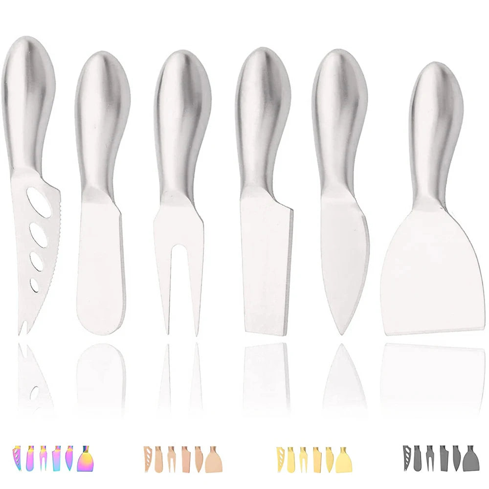 TEEK - 6 Pcs Matte Mini Stainless Steel Cutlery Set HOME DECOR theteekdotcom 6Pcs Silver  