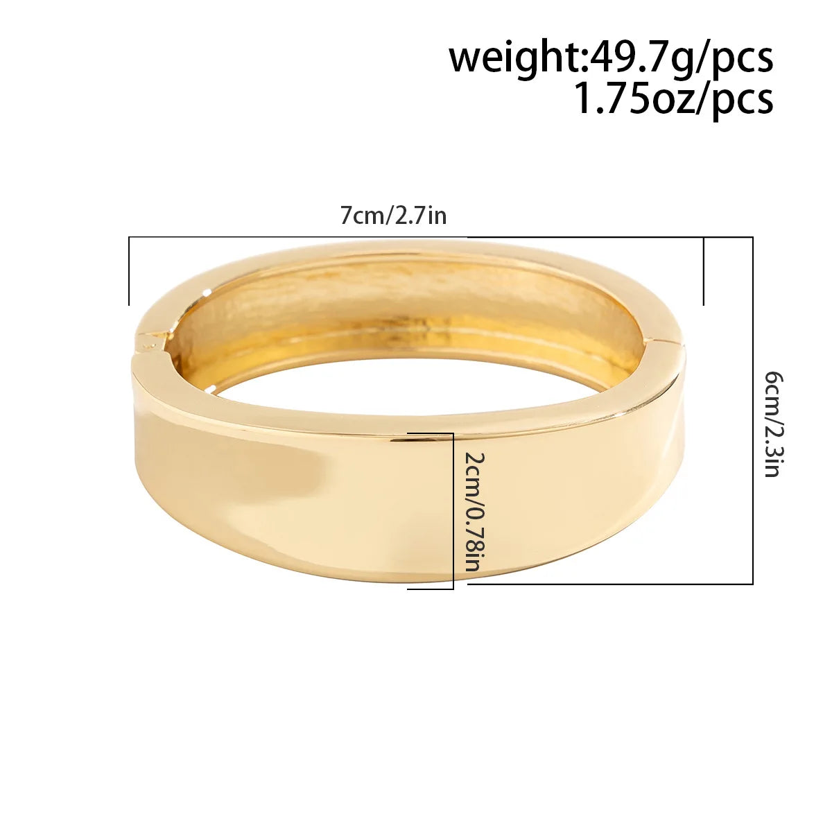 TEEK - Rational Irregular Metal Bangle JEWELRY theteekdotcom   