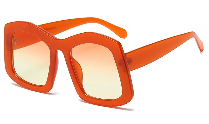 TEEK - FRFR Big Square Gradient Shades EYEGLASSES theteekdotcom Orange