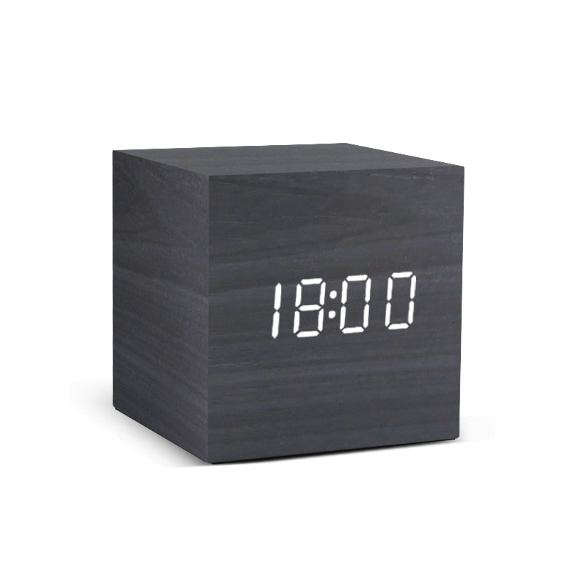 TEEK - Alarm Clock LED Wooden Table Clocks HOME DECOR theteekdotcom 2  