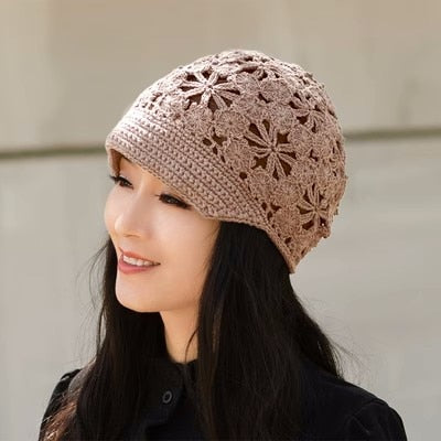 TEEK - Elegant Knitted Lace Hats HAT theteekdotcom Kaqi YXH 55-60cm head circumference 