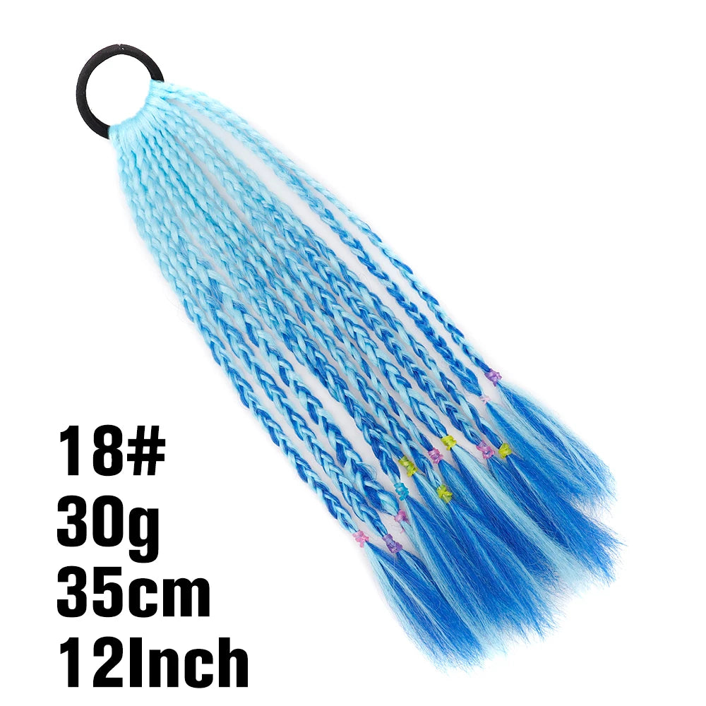 TEEK - 20 Inch Long Braided Synthetic PonytailHair Extension