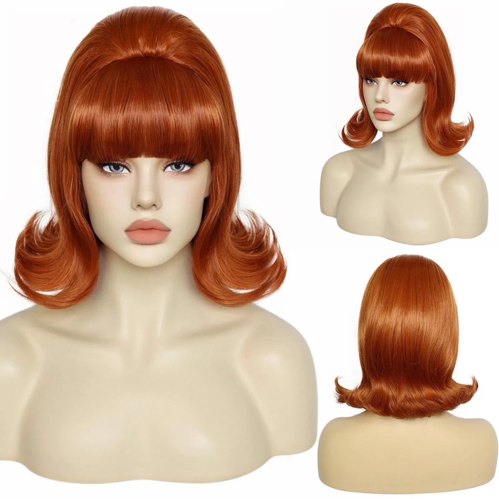 TEEK - Retro Pinup Beehive Flip Wig HAIR theteekdotcom   