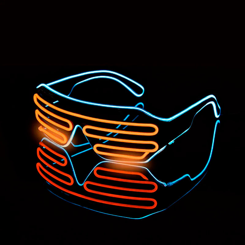 TEEK - LED Luminous Glowing Neon Glasses EYEGLASSES theteekdotcom B  