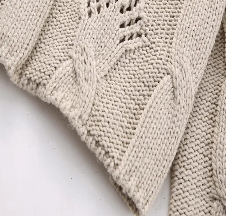 TEEK - Texture Knitted Turtleneck Sweater TOPS theteekdotcom   