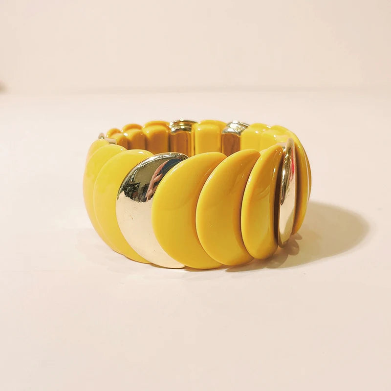 TEEK - Wide Link Plate Bangle JEWELRY theteekdotcom KR55-1  