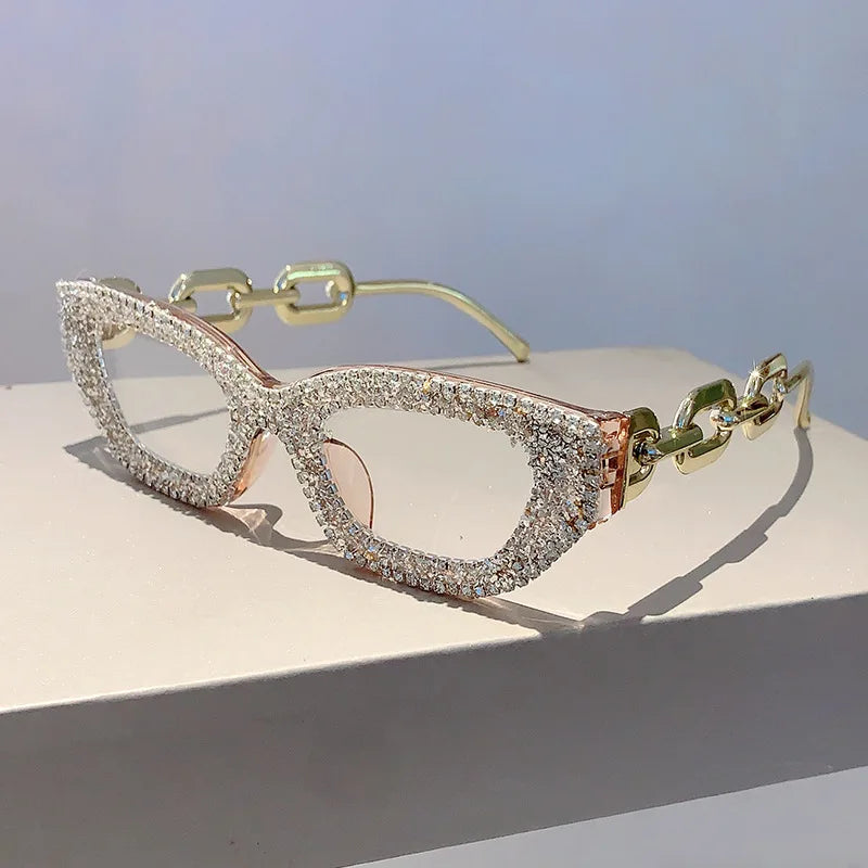 TEEK - Diamond Rhinestone Vintage Fashion Glasses EYEGLASSES theteekdotcom