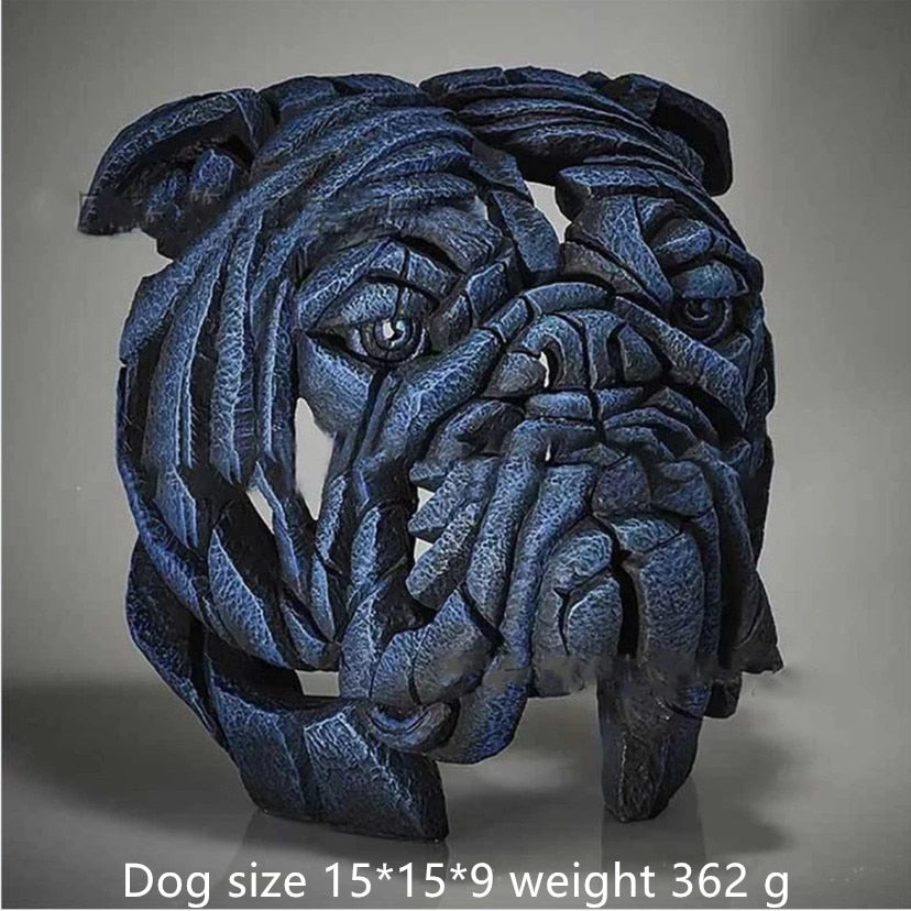 TEEK - Animal Sculpture Bust HOME DECOR theteekdotcom Dog  