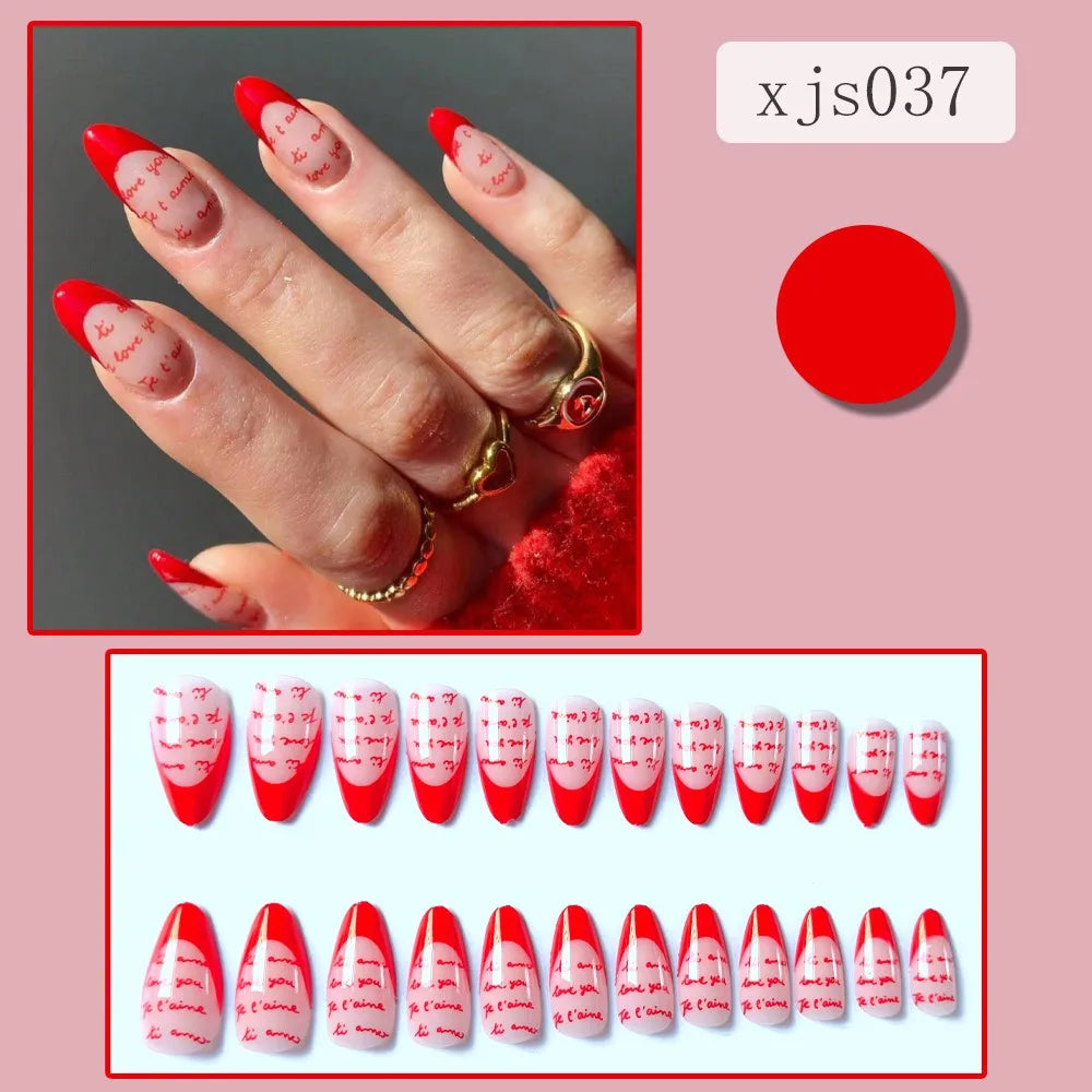 TEEK - 24pcs Shiny and Matte False Nails NAIL ART theteekdotcom xjs037  