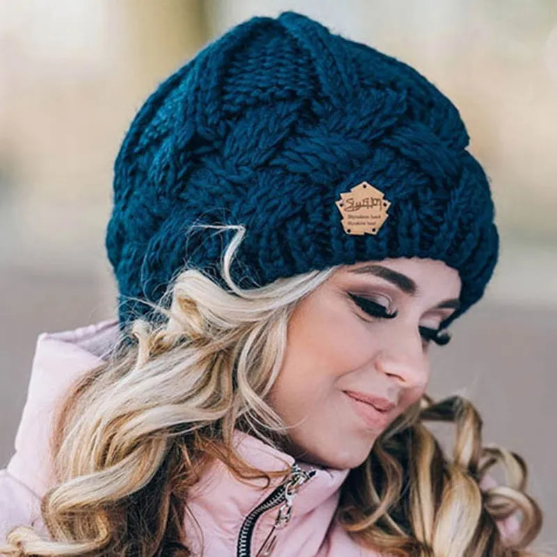 TEEK - Knitted Ridge Beanie Hats HAT theteekdotcom blue-A  