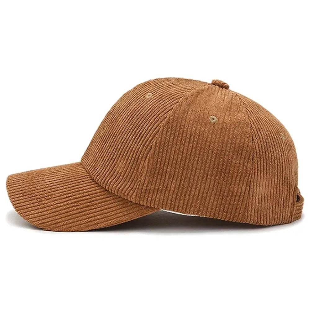 Outdoor Adjustable Hip Hop Spring Autumn Corduroy Baseball Cap Vintage Baseball Hat Women Men TEEK