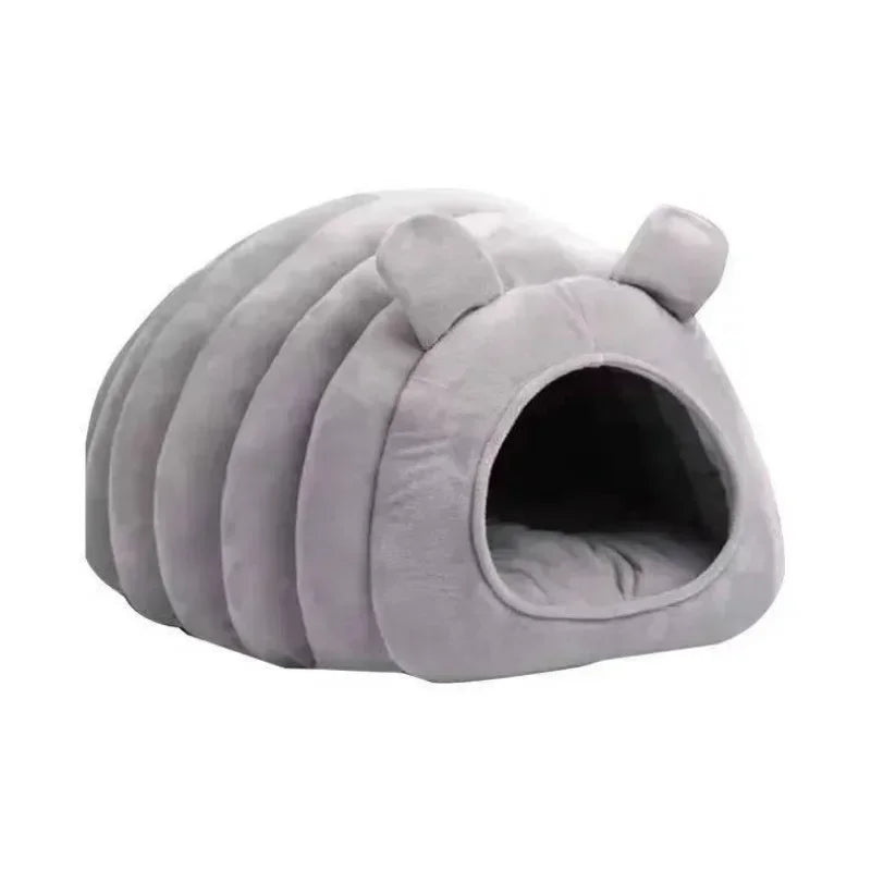 TEEK - Cat Caterpillar Style Sleeping House PET SUPPLIES theteekdotcom grey 50x40x35cm/19.5×15.5×13.5in 