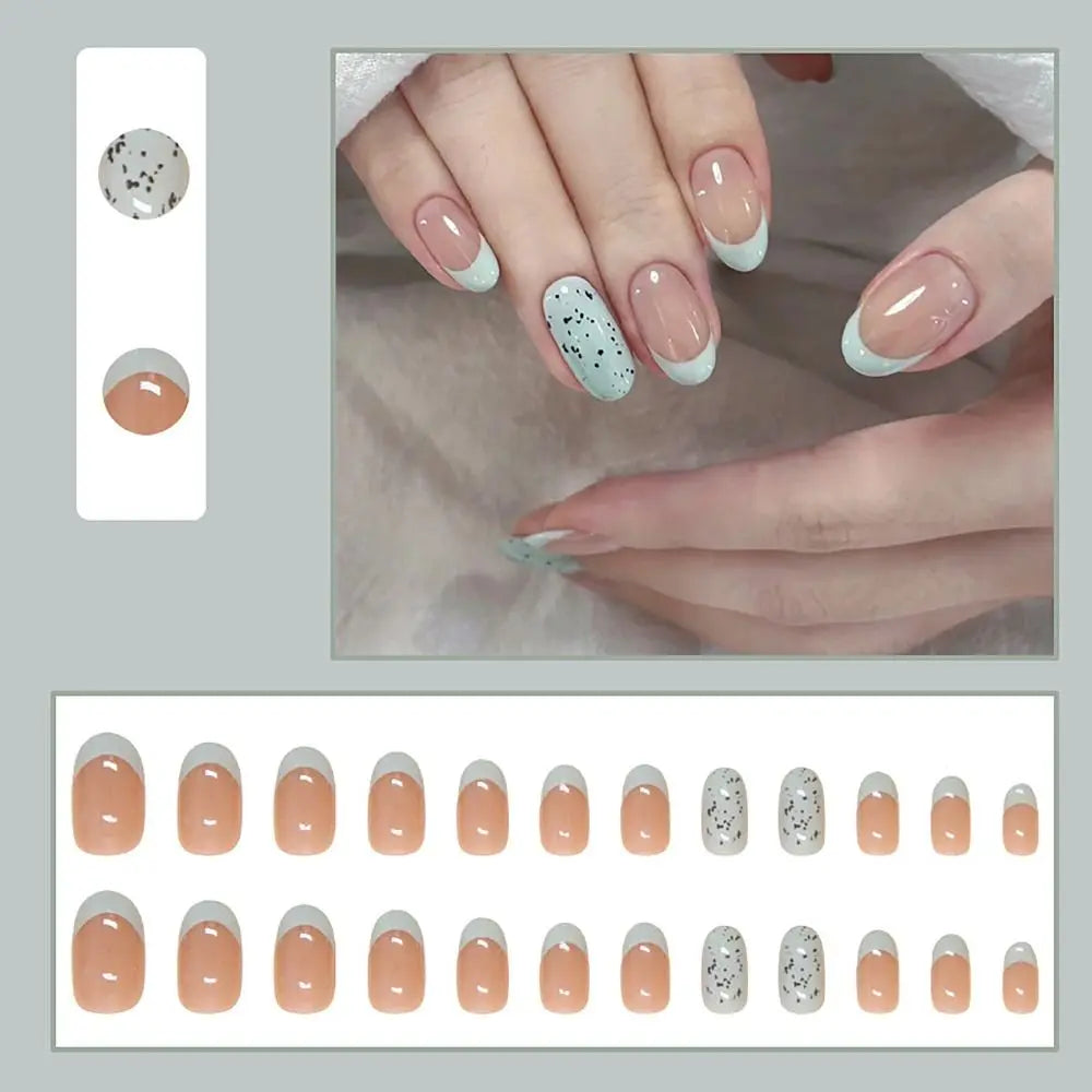 TEEK - 24pcs Shiny and Matte False Nails NAIL ART theteekdotcom R867  