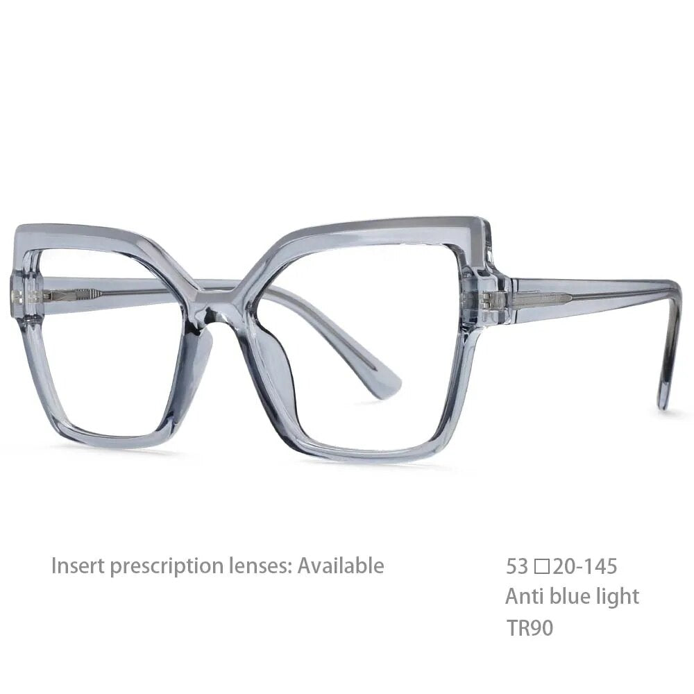 TEEK - Transparent ComputerEyez Glasses EYEGLASSES theteekdotcom Gray  