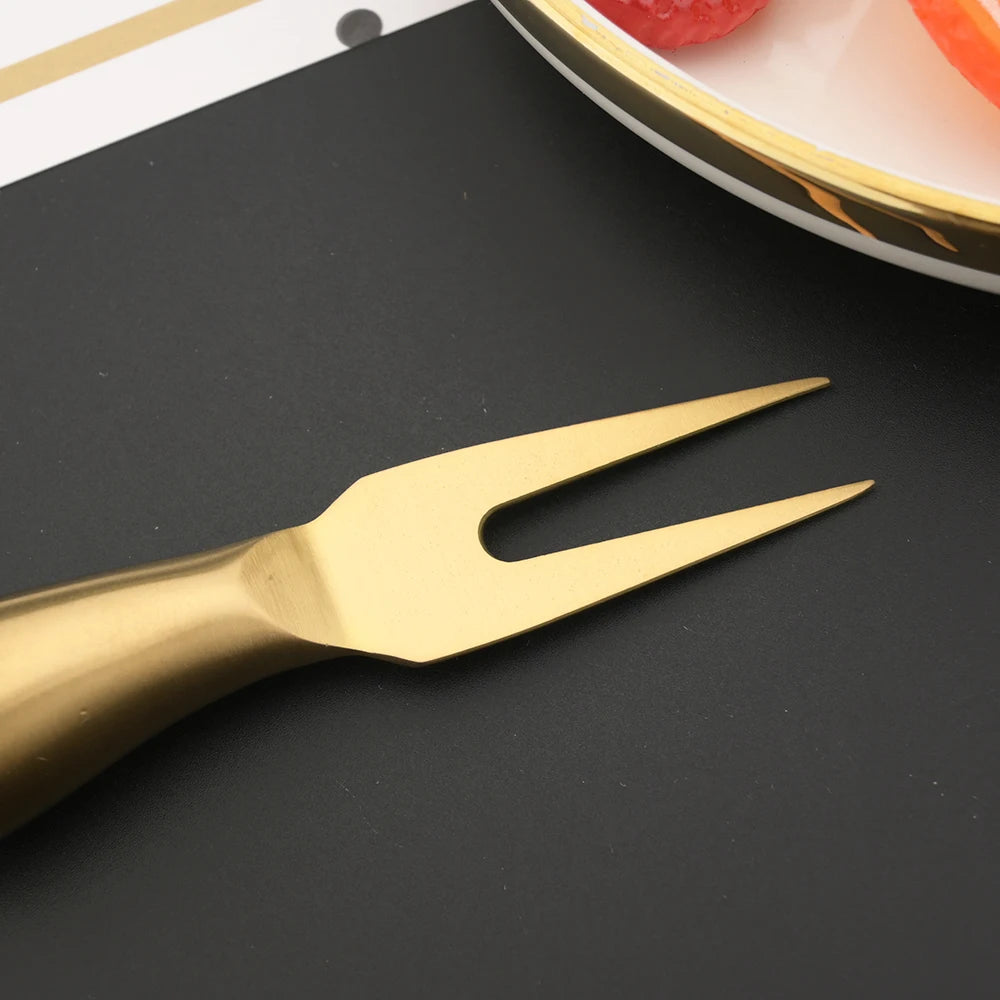 TEEK - 6 Pcs Matte Mini Stainless Steel Cutlery Set HOME DECOR theteekdotcom   