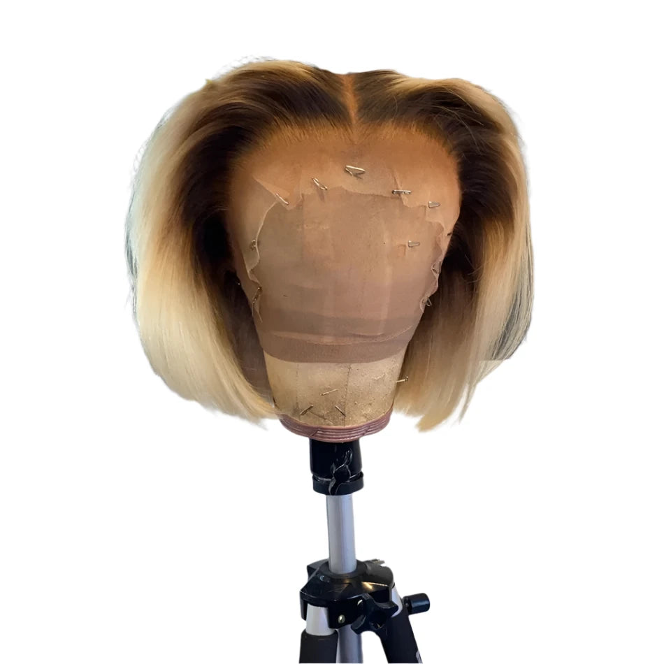 TEEK - Soft Glueless Ombre Blonde 613 Silky Bob Wig HAIR theteekdotcom   