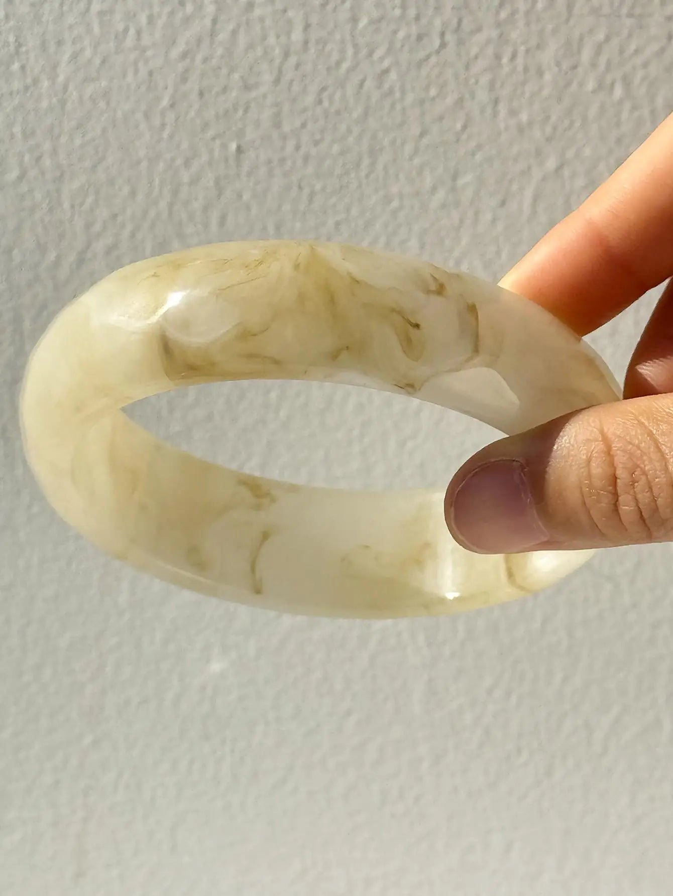 TEEK - Chunky Sunrise Yellow White Texture Silver Plated Bracelet JEWELRY theteekdotcom K