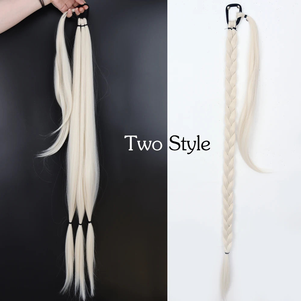 TEEK - 34inches Synthetic Long Braided Ponytail Hair Extensions HAIR theteekdotcom Q81-60