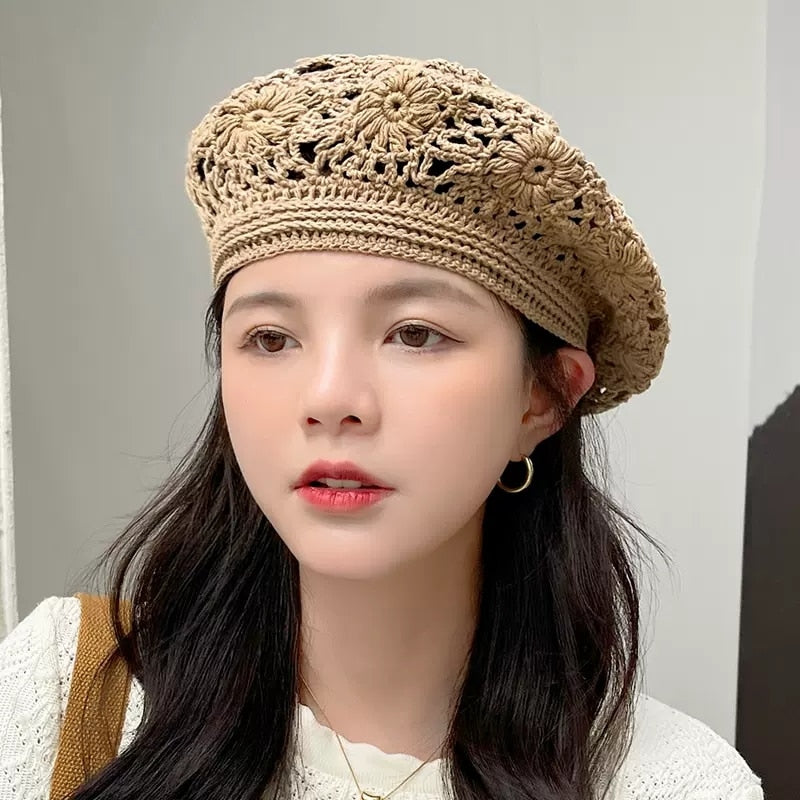 TEEK - Elegant Knitted Lace Hats HAT theteekdotcom Kaqi BLH 55-60cm head circumference 