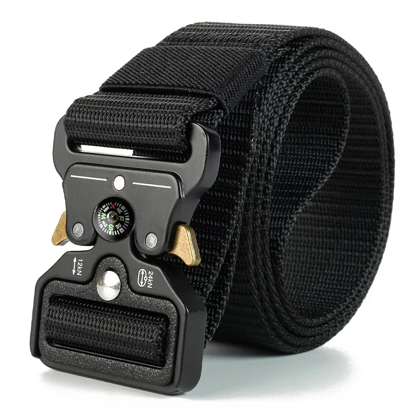 TEEK - Tactical Quick Release Belt BELT theteekdotcom Compass black 125cm 