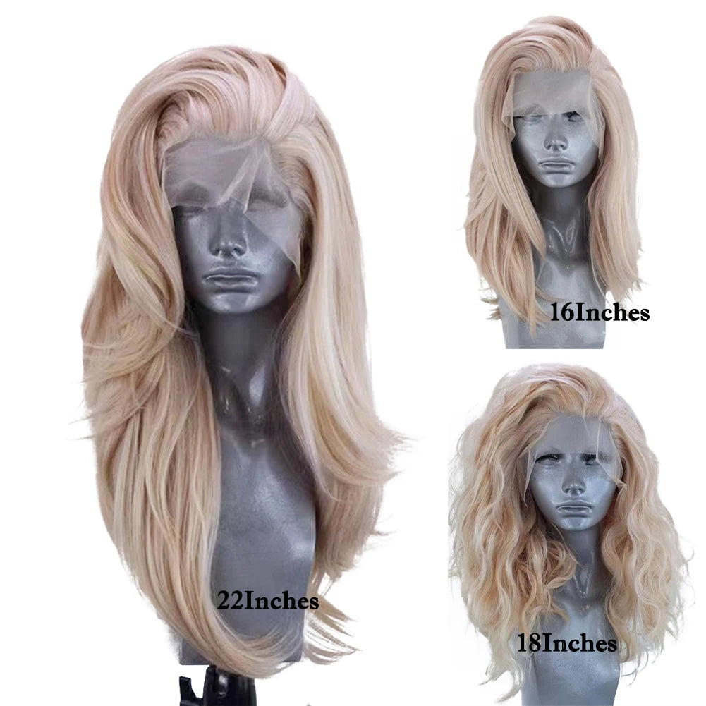 TEEK - Blonde Long Natural Wave Synthetic Wig HAIR theteekdotcom